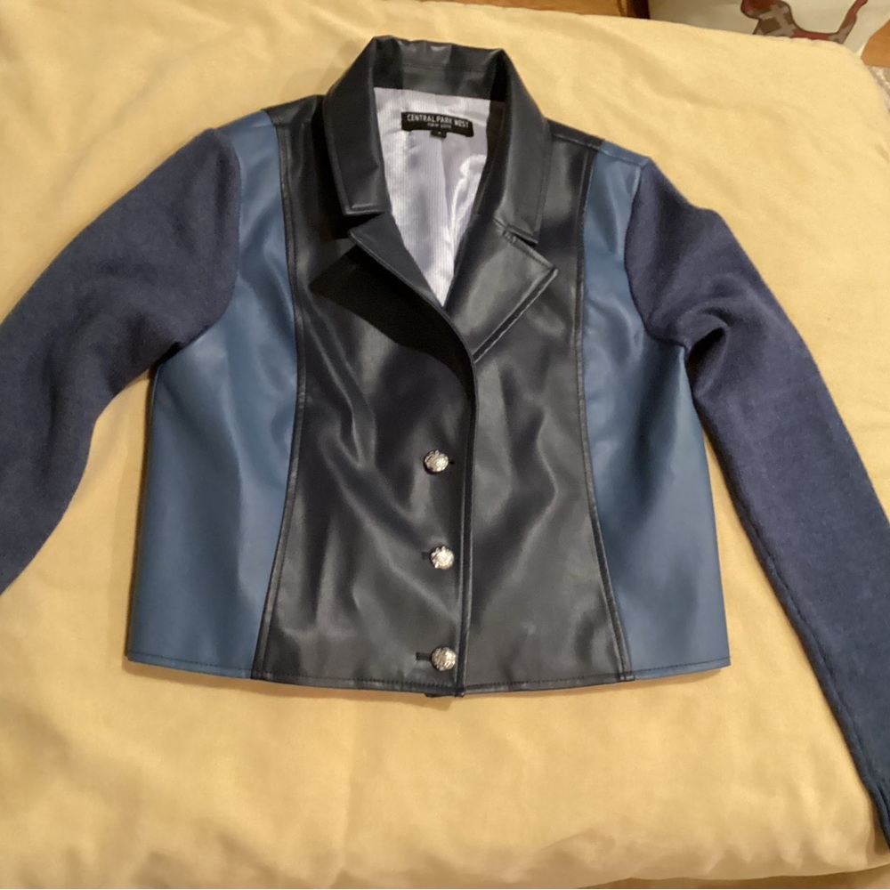 Central Park West Blue and Navy Blazer